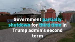 Government partially shutdown for third time in Trump admin’s second term