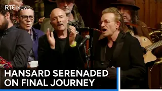 Glen Hansard funeral concludes with a rousing rendition of Bob Dylan's 'Forever Young' | RTÉ News