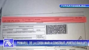 PRIMARUL  DE LA CORBII MARI A CONSTRUIT „PORŢILE RAIULUI"!