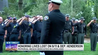 Loveland honors first responders of 9/11, dedicates bench to Deputy Larry Henderson