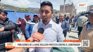 Huaraz: protesta en Llamac por saneamiento básico