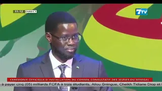 Youth Advisory Council: Full speech by President Diomaye Faye