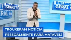 #BalançoGeral: foram dar a notícia a Matavel pessoalmente e parece que não gostou @MiramarNews
