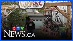 This Quebec man loves to decorate his home for Halloween