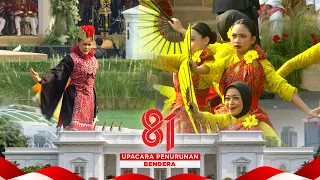 Spektakuler! Tari Kolosal Jagat Borneo Meriahkan Istana Merdeka | Upacara Penurunan Bendera