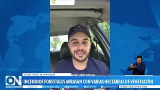 Incendios forestales consumen varios municipios de la provincia de Ocaña