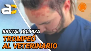 VETERINARIAN beaten by the owner of a dog that died during surgery