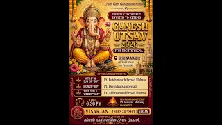 Krishna Mandir Ganesh Yagya 20/09/2026 Night 2