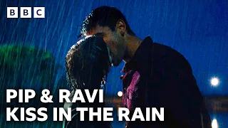 The moment Pip and Ravi kiss in the rain | A Good Girl’s Guide To Murder - BBC