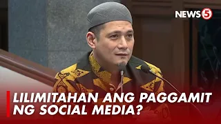 Sen. Robin Padilla, nais higpitan ang paggamit ng social media ng mga menor de edad
