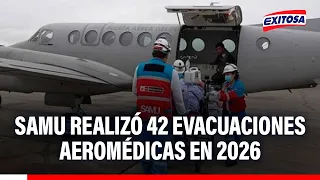 🔴🔵 SAMU performed 42 aeromedical evacuations in 2026, saving the lives of 46 critical patients