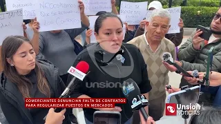 Comerciantes denuncian falta de contratos para regularizar puestos en mercados