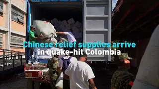 Chinese relief supplies arrive in quake-hit Colombia
