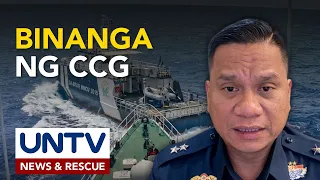 Isa pang barko ng BFAR, binangga ng Chinese Coast Guard sa karagatan ng Palawan