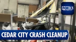Police Say Woman Rammed Car Into Cedar City Bowling Alley; Cleanup Underway