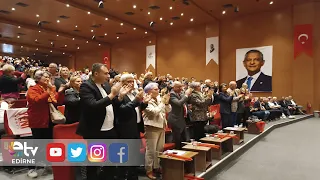 ELECTION EXCITEMENT AT THE YENI PARTI EDIRNE CENTRAL DISTRICT CONGRESS
