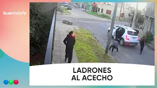 YOUNG WOMAN violently THROWN TO THE GROUND during ROBBERY in LOMAS DEL MIRADOR #BuenTelefe
