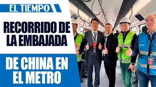 Embajada de China recorre las obras y pruebas del metro de Bogotá | EL TIEMPO