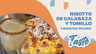 COPY TASTE | RISOTTO DE CALABAZA Y TOMILLO Y MOCKTAIL PALOMA