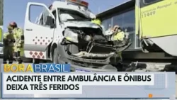 Ambulance and bus collide, leaving three injured in Belo Horizonte | Bora Brasil