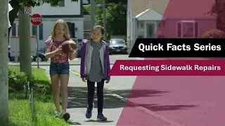 Quick Facts: Reporting Sidewalk Repairs