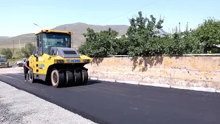 25 08 26 Ավարտին են մոտենում Դդմաշեն բնակավայրում մի քանի փողոցների  ասֆալտապատման աշխատանքները։