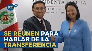 President-elect KEIKO FUJIMORI meets with President BALCÁZAR to discuss the transition