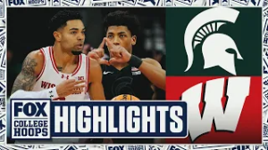 No. 10 Michigan State Spartans vs. Wisconsin Badgers Highlights ? FOX College Hoops