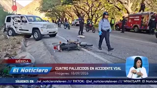 Four dead in traffic accident in Mérida – The News midday broadcast 09/26/18