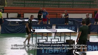GRADONAČELNIK GANIĆ UGOSTIO MLADOG STONOTENISKOG ŠAMPIONA RAŠIDA AJDINOVIĆA