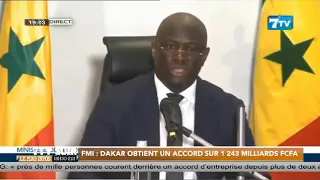 Fonds Monétaire International: Dakar obtient un accord sur 1243 Milliards Francs CFA