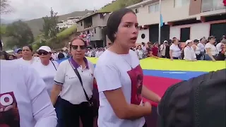 Feligreses de visita a el Santo Cristo de la Grita / periodista Zandra González