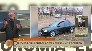 Allen: escaped a police checkpoint and was arrested after a chase