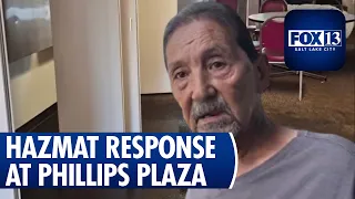 Hazmat cleanup after sewage leak hits Phillips Plaza in Salt Lake City