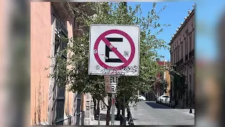 Refuerzan operativo contra grafiti y stickers en el Centro Histórico de Durango
