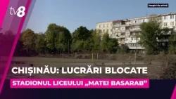 Lucrări blocate la stadionul Liceului „Matei Basarab”