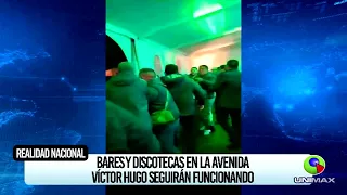 BARES DE LA AV. VICTOR HUGO, SEGUIRÁN FUNCIONANDO.