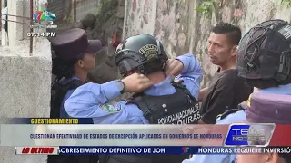 Effectiveness of states of emergency in Honduras questioned