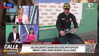 Miraflores: Criminal used anti-GPS bags to steal cell phones