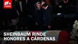 Sheinbaum participates in honor guard for Cuauhtémoc Cárdenas at Bellas Artes