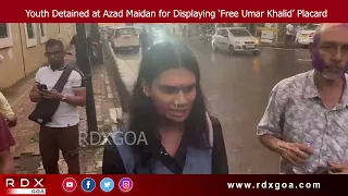 Youth Detained at Azad Maidan for Displaying ‘Free Umar Khalid’ Placard
