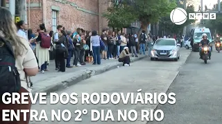 Greve dos rodoviários entra no segundo dia no Rio de Janeiro