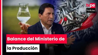 Minister of Production provides assessment and warns of economic impact from anchovy crisis