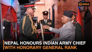 India-Nepal Defence Ties: Chief of Army Staff General Dhiraj Seth Honoured in Kathmandu