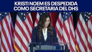 Kristi Noem es despedida como Secretaria del DHS. | FOX 7 Español