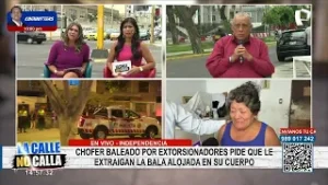Chofer baleado por extorsionadores lucha por su vida