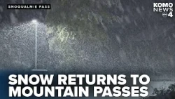 Snow, slippery driving conditions return to mountain passes