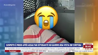 SUSPECT ARRESTED AFTER ROBBING STUDENT IN THE BOA VISTA NEIGHBORHOOD OF CURITIBA