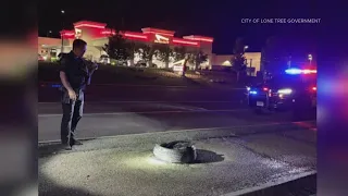 Fire intentionally set in Lone Tree median, police say