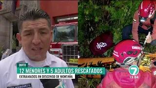 #News7 | QUITO FIREFIGHTERS RESCUE SEVERAL PEOPLE LOST ON MOUNTAIN